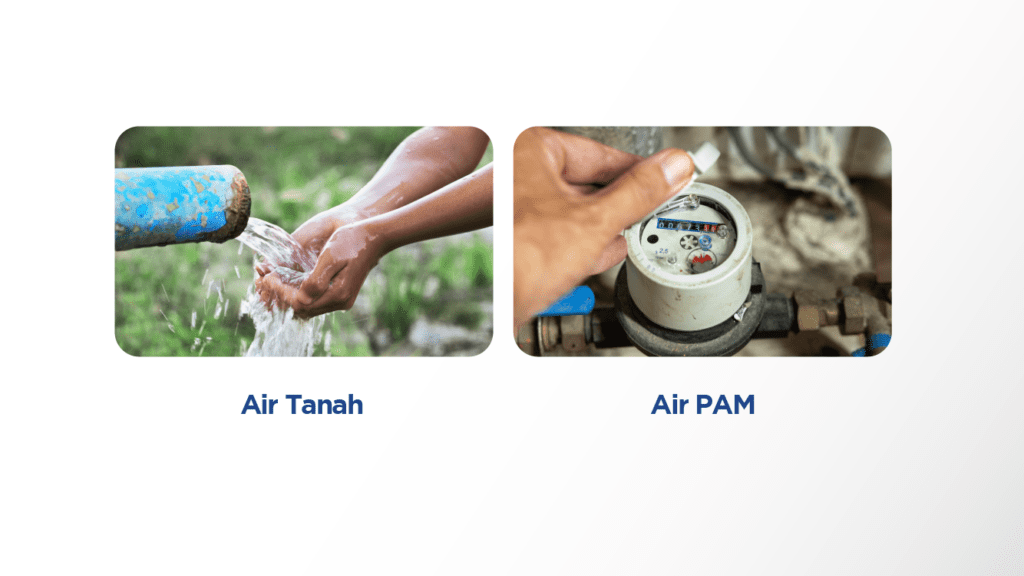 Perbedaan air tanah, sumur bor, dan air PAM/PDAM